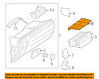2516890508 Mercedes Oem Glove Compartment Bracket Cover 2516890508 Mercedes Oem Glove Compartment Bracket Cover