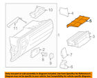 2516891108 Mercedes Oem Glove Compartment Bracket Cover