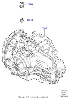 Gb5z-7000-arm Ford Genuine Oem 16-19 Explorer 2.3l Reman Automatic Transmission