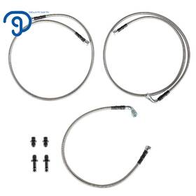 Lp714096ks Labwork Transmission Cooler Hoses Lines Kit Ss For 2003-2007 Dodge Ram 5.9l 48re