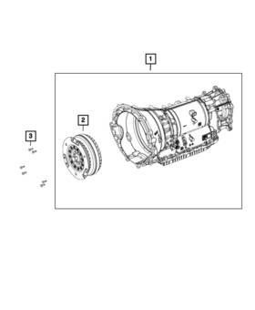 68284303ad Mopar Genuine With Torque Converter Transmission