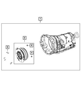 Mopar 68573510ab Genuine With Torque Converter Transmission
