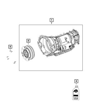 68675255aa Mopar Genuine With Torque Converter Transmission