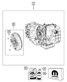 R8071389ae Mopar Genuine With Torque Converter Transmission Kit Remanufactured