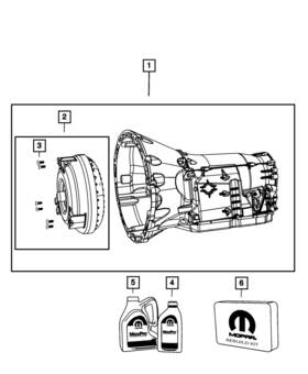R8156209ah Mopar Genuine With Torque Converter Transmission Kit Remanufactured