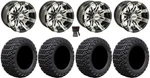 Gtw Tempest 10" Golf Wheels Machined 22" X-trail Tires E-z-go & Club Car. Fixed Price $670.20.