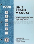 1998 Chevy Geo Manual Transmission Overhaul Book Tracker Metro Prizm Oem. Fixed Price $29.00.