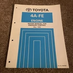 Toyota Corolla E10 4A-FE Repair Manual For Emission Control May 1992. Fixed Price $22.81.