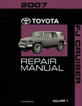 2007 Toyota Fj Cruiser Shop Service Repair Manual Volume 1 Only. Fixed Price $122.00.
