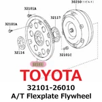 New Toyota Genuine A/t Flexplate Flywheel 32101-26010. Fixed Price $219.99.