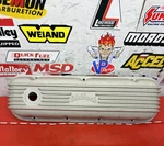 Only Edelbrock Classic Cast Aluminum Valve Cover 4185 Chevy Bbc 396 427 454. Fixed Price $127.49.