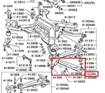 Mitsubishi Genuine 3000GT Z16A Arm Assy Rear Suspension Lower Lh MB663082. Fixed Price $309.00.