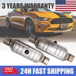 Pair Of 2.5"IN/OUT Catalytic Converter High&flow Performance Ford Mustang Gt. Fixed Price $105.95.