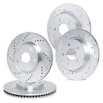 Ford Windstar 99-03 Drilled & Slotted Front Rear Brake Rotor Set. Fixed Price $510.58.