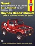 Suzuki Samurai, Sidekick, X-90, Vitara Repair Manual 1986-2001. Fixed Price $40.67.