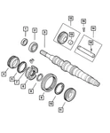Genuine Mopar Transmission Main-shaft 68191792AA. Fixed Price $441.82.