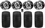 Lsi Azusa 12" Golf Wheels Machined 20" Sierra Sport Tires Yamaha. Fixed Price $617.20.
