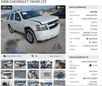 Used Automatic Transmission Assembly Fits: 2008 Chevrolet Tahoe 4.8L 4X4 Id. Fixed Price $675.00.