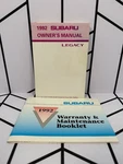 1992 Subaru Legacy Owner's Manual + Warranty Maintenance Booklet Oem 2-PC Set. Fixed Price $26.66.