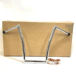 Todds Cycle 1.25" Strip Handlebar Fat Bobber 17" Rise Chrome Harley 0601-2722. Fixed Price $319.00.