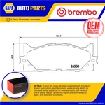Brake Pads Set Fits Toyota Camry 2.0 Front 2011 Brembo 0446506070 0446506080. Fixed Price $107.34.