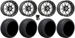 Gtw Vortex 12" Golf Cart Wheels Gray 215X50 Cruze Tires Yamaha. Fixed Price $720.28.