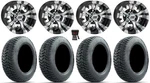 Gtw Vampire 10" Golf Wheels Black 205X50 Mamba Street Tires Yamaha. Fixed Price $543.56.
