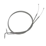 47" Stainless Steel Throttle And Idle Cables For Harley Breakout Street Bob Flhr. Fixed Price $65.95.
