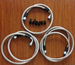 1996-02 Dodge Ram Cummins 47RE Transmission Cooler Hose Lines Kit Braided. Fixed Price $62.80.