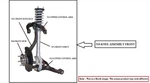 Left Front Suspension Knee Assembly Oem 13-15 Honda Accord. Fixed Price $150.00.