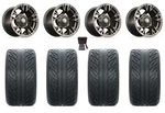 Gtw Vandal 12" Wheels Bronze/machined 255X55 Fusion Gtr Tires E-z-go & Club Car. Fixed Price $842.76.