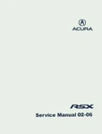 2002-2006 Acura Rsx Factory Shop Service Manual. Fixed Price $119.00.