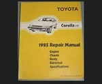 1985 Toyota Corolla (fr- Front Engine Rwd) Shop Service Repair Manual. Fixed Price $172.47.