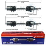 Surtrack Pair Set Of Front Cv Axle Shafts For L100 L200 LS2 LW300 Automatic. Fixed Price $126.95.