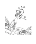 Genuine Mopar Engine Mount Bracket Rear 5090697AA. Fixed Price $101.87.
