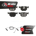 Rear Semi-metallic Disc Brake Pad & Wear Sensor Kit For 2001-2006 Bmw 330CI 3.0L. Fixed Price $43.51.