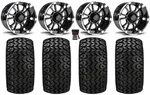 Fairway Alloys Sixer 12" Golf Wheels Machined 23" Sierra Sport Tires Yamaha. Fixed Price $590.20.