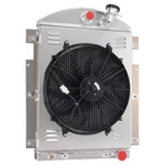 3ROW Radiator Shroud+fan Fit 1937-1938 Chevrolet Truck Conversion 3.5L L6-216CU. Fixed Price $217.99.