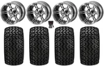 Lsi Raptor 12" Golf Wheels Gm/machined 20" Sierra Sport Tires Yamaha. Fixed Price $631.40.