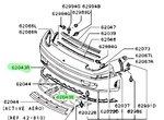 Oem Plate,fr Bumper Side,lwr Set Genuine Mitsubishi 3000GT E-Z16A. Fixed Price $160.77.
