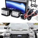 White Led Pillar Driving Lights W/amber Strobe Feature 2019-UP Ford Ranger. Fixed Price $69.09.