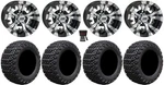 Gtw Vampire 10" Golf Wheels Black 22" X-trail Tires E-z-go & Club Car. Fixed Price $707.00.