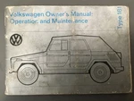 Volkswagen Thing Type 181 Owners Manual: Operation And Maintenance. Fixed Price $44.00.