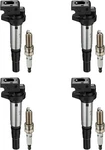 UF598 4 Ignition Coil+ Spark Plug For 1.6L Mini Cooper Countryman 2007-2016. Fixed Price $29.49.
