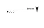 2006 Pontiac Solstice Owner's Manual. Fixed Price $40.00.