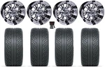 Gtw Diesel 12" Golf Wheels Machined 255X55 Fusion Gtr Tires E-z-go & Club Car. Fixed Price $639.36.