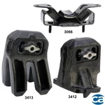 Engine Motor Mounts & Transmission 3PCS Set For Dodge Ram 1500 02-05 3.7L. Fixed Price $123.18.