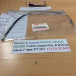 Genuine Suzuki RG500 RG400 RG250 Cable Exhaust Valve Front Pt No 11276-20A00 New. Fixed Price $60.49.