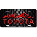 Toyota Mountains Inspired Art & Mesh Flat Aluminum Novelty License Tag Plate. Fixed Price $20.39.