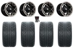 Gtw Nexus 12" Wheels Black/bronze 255X55 Fusion Gtr Tires E-z-go & Club Car. Fixed Price $804.88.